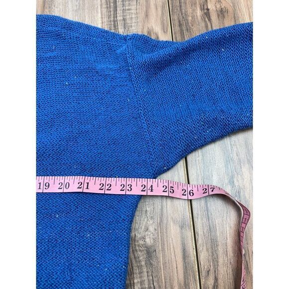 DKNY Jeans V-Neck sequin embellished 3/4 length sleeve sweater. Womens XL - Picture 7 of 10